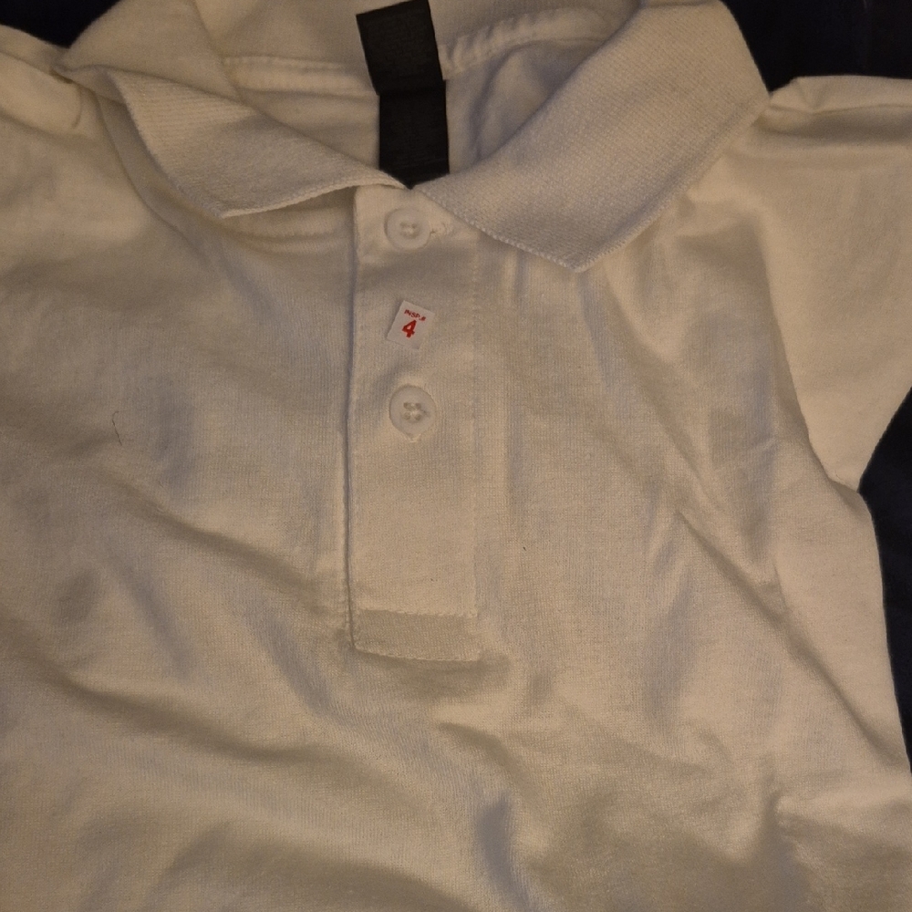 Gildan Kids White Polo Shirt